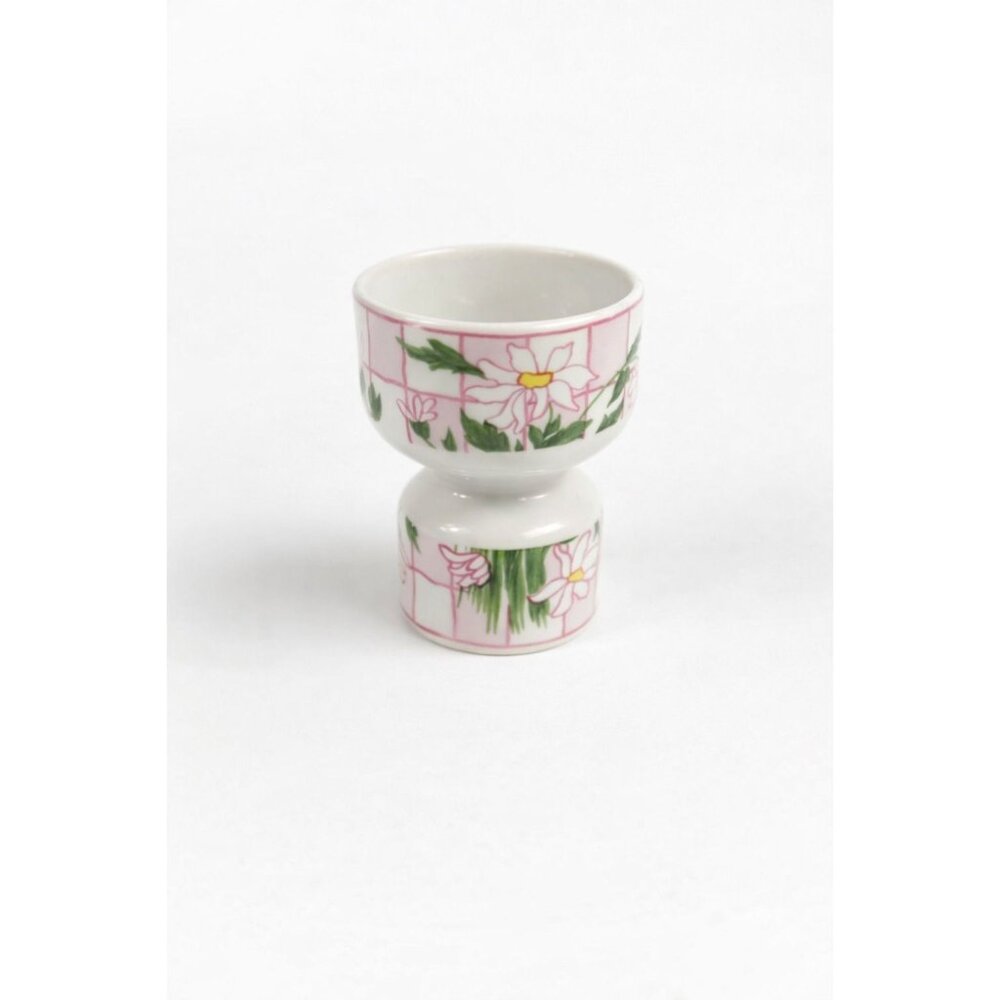 Egg Cup Franci Villa Vanilla Daisies Taste Setter Vintage Palm Beach Regency Mid
